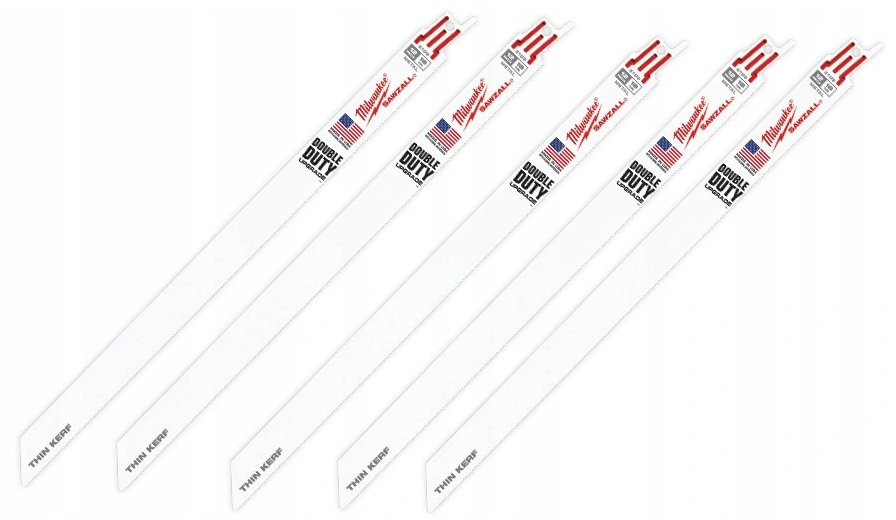 Plátek pilový do ocasky 300/1,4 18 Tpi mm Bimetal, na plechy a ocelové trubky, sada 5 ks