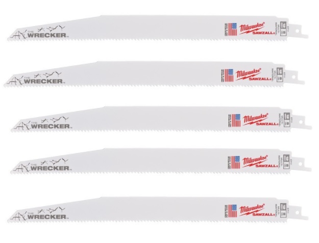 Plátek pilový do ocasky 300/3,2 mm Bimetal, na plechy a ocelové trubky, sada 5 ks