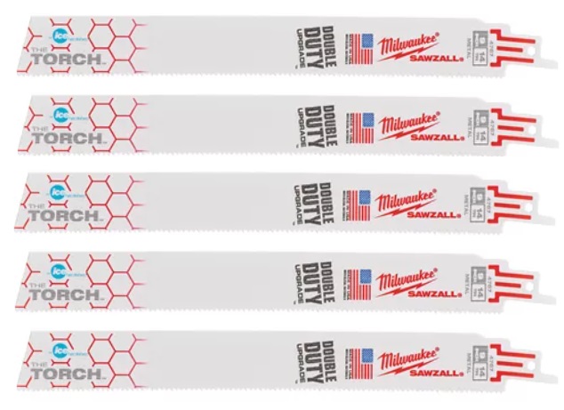 Plátek pilový do ocasky 300/10 Tpi TORCH,na plechy a ocelové trubky, sada 5 ks
