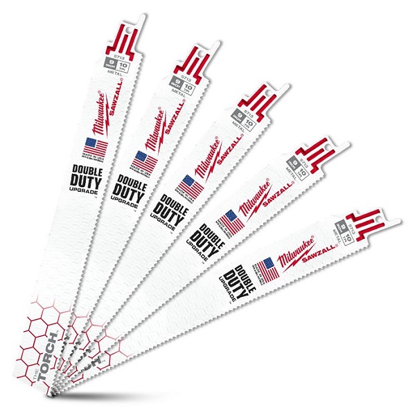 Plátek pilový do ocasky 230/2,5mm 10 Tpi TORCH, na plechy a ocelové trubky, sada 5ks