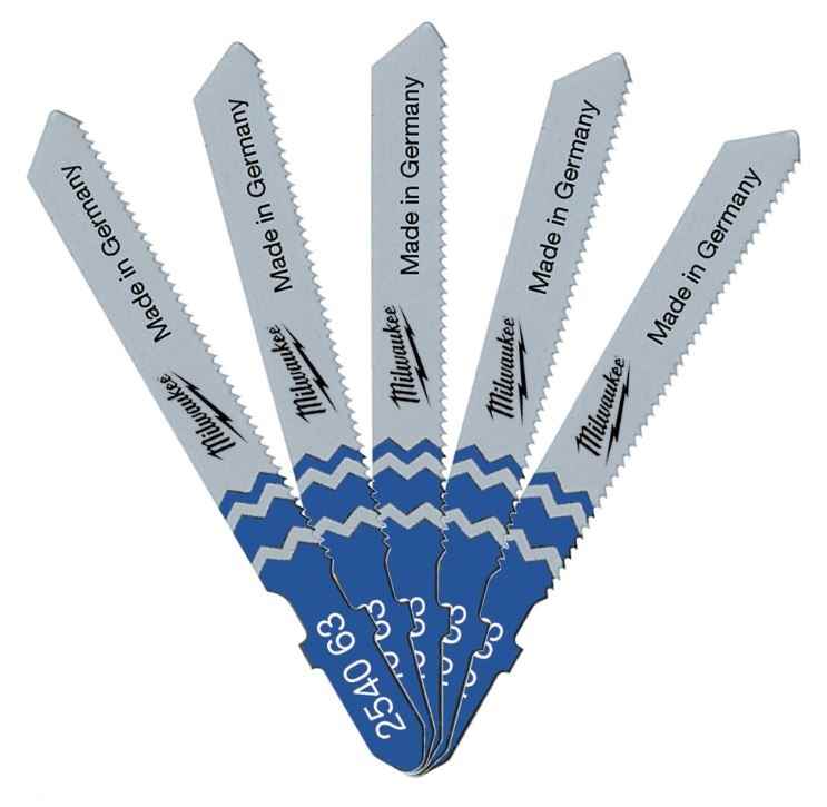 Plátek pilový pro přimočaré pily 50x0,7mm T118A na kov - sada 5 ks