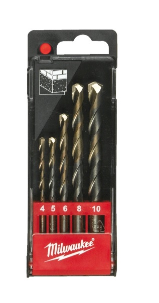 Vrták do betonu pr.4/ 5/ 6/ 8/ 10mm MARS - sada 5 ks