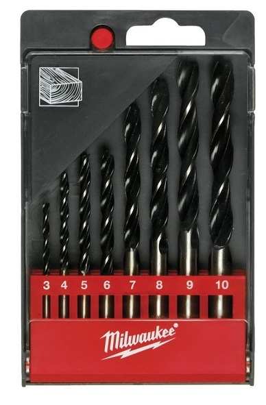 Vrták do dřeva - sada 3, 4, 5, 6, 7, 8, 9, 10mm