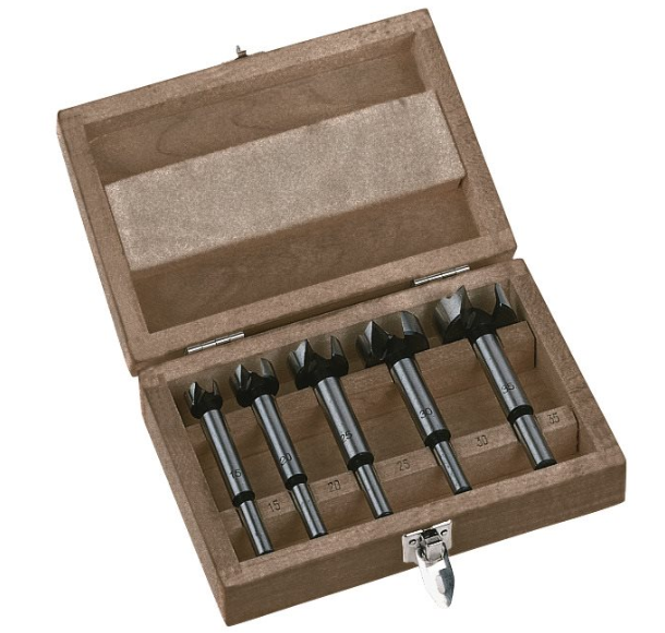 Vrták Forstnerový do dřeva - sada 5ks, 15/ 20/ 25/ 30/ 35 mm