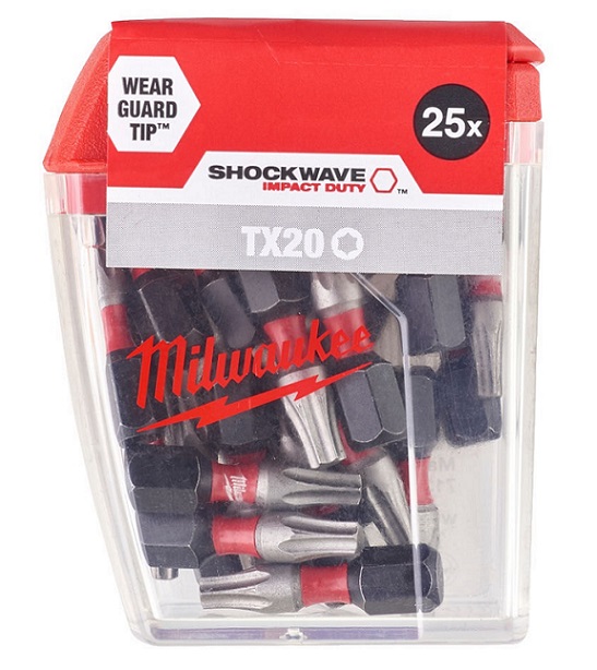 Sada torxních šroubovacích bitů SHOCKWAVE™ CD TX20/25mm - 25 ks