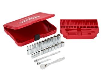 Sada nástrčných klíčů GOLA 1/4" 28ks normal+ prodloužené 5/ 5,5/6/7/8/9/ 10/11/12/13/14/15