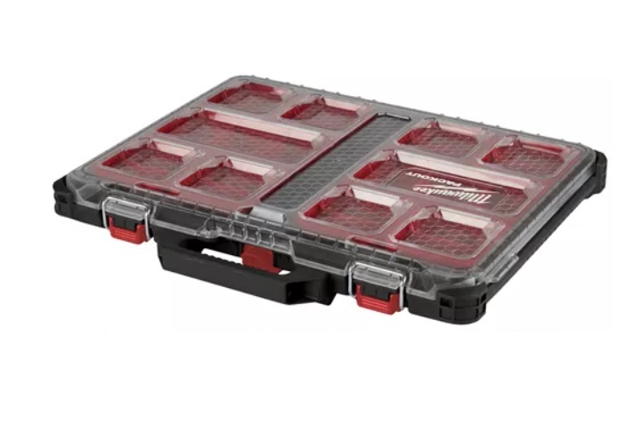 Box na nářadí PACKOUT™ SLIM 560x380x65 s vnitřním organizérem s boxy