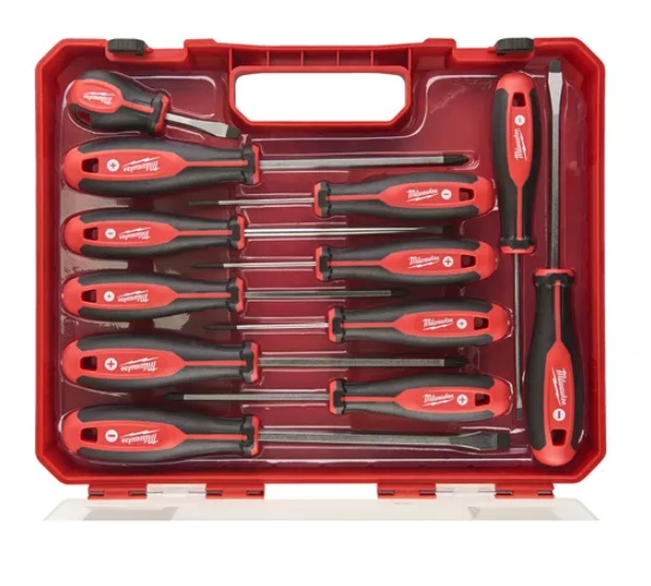 Šroubovák Tri-Lobe - sada 12ks PZ0/PZ1/PZ2/PH0/ PH1/PH2/SL2.5/SL4/SL5.5 /SL6.5/SL8