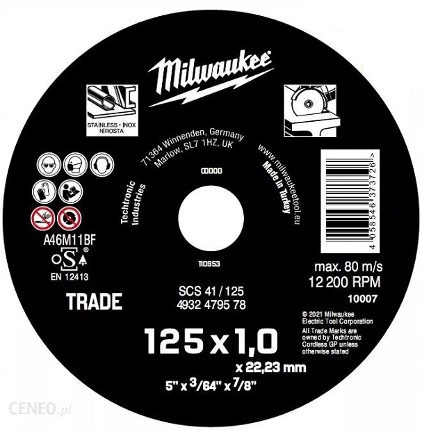 Kotouč řezný na kov - TRADE SCS 41/125x1/ 22
