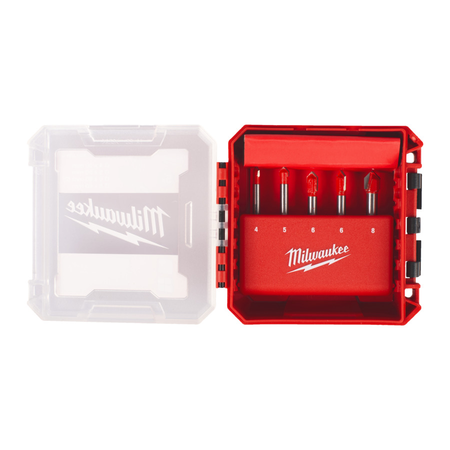 Sada vrtáků do skla, keramiky - O 4/5/6/8mm, 5ks