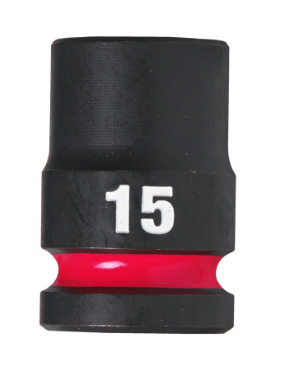 Hlavice úderová krátká SHOCKWAVE™ IMPACT DUTY 1/2" HEX STD 15mm