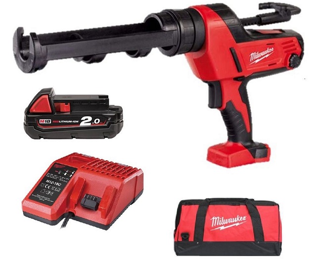 Pistole vytlačovací AKU C18 PCG/310C-201B kartuš 310ml, 18V/4500N, 1xbaterie 2.0Ah a nabíj