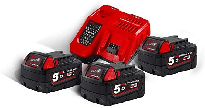 Sada AKU baterií M18 NRG-503 3x 5.0Ah s rychlonabíječkou M12™-M18™FC