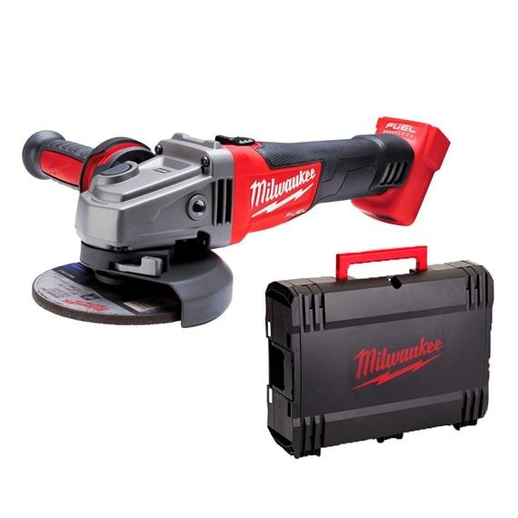 Bruska úhlová AKU M18 CAG125X-0X 18V 8500ot., pr.kotouče 125mm, bez baterie s kufrem