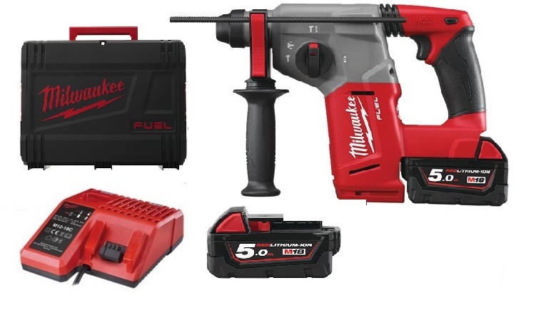 Kladivo bourací/vrtací AKU M18 CH-502C 18V/1400ot./4900 úderů,2xbaterie,nabíječka,kufr