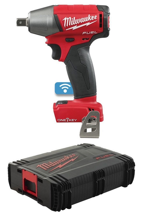 Utahovák rázový AKU M18 ONEIWP12-0X 1/2" 18V/300Nm, s kufrem bez baterie a nabíječky