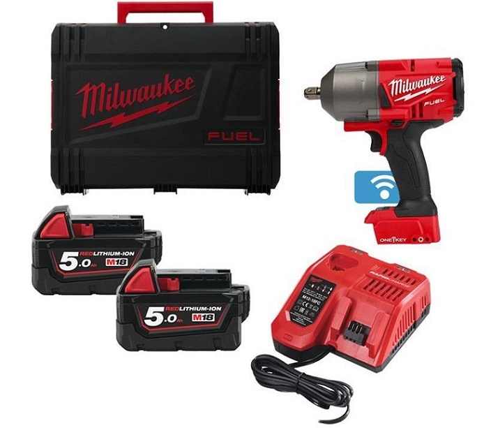 Utahovák rázový AKU M18 FHIWP12-502X 1/2" 18V/1017Nm, 2xbaterie, nabíječka, kufr