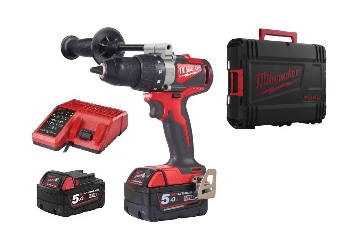 Vrtačka / šroubovák AKU M18 BLDD2-502X 18V/82Nm, 2xbaterie, nabíječka M12-M18FC, kufr