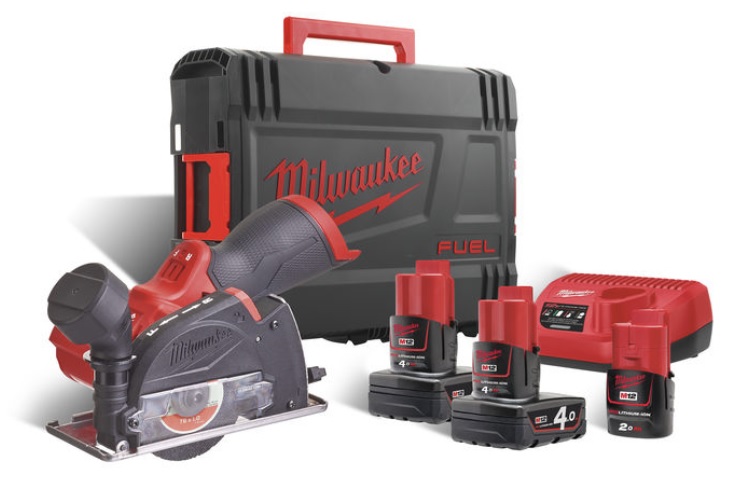 Pila okružní AKU M12 FCOT-423X 12V/20.000 ot./ řez 16,3mm/pr.76mm baterie, nabíječka, kufr