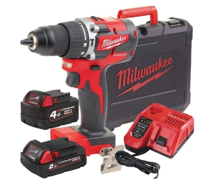 Vrtačka příklepová AKU M18 CBLPD-422C 18V/60Nm 1800 ot., 2x baterie, nabíječka, kufr