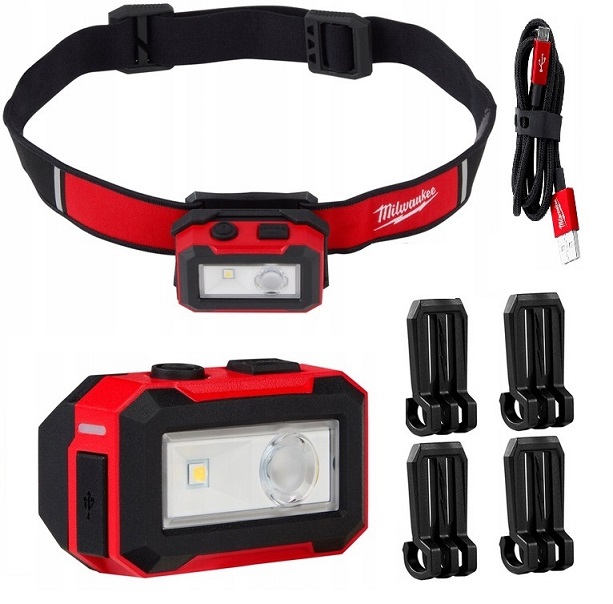 Svítilna dílenská čelová AKU LED IR HL450 USB 4V, svítivost max. 450 lm/ 16 hod.