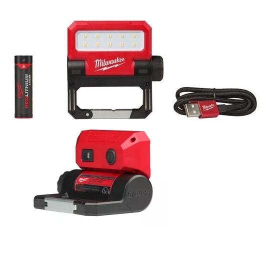 Svítilna dílenská AKU L4FFL-301 4V/550 lm, 10xLED/USB port,L4B2 baterie,USB kabel,Blistr