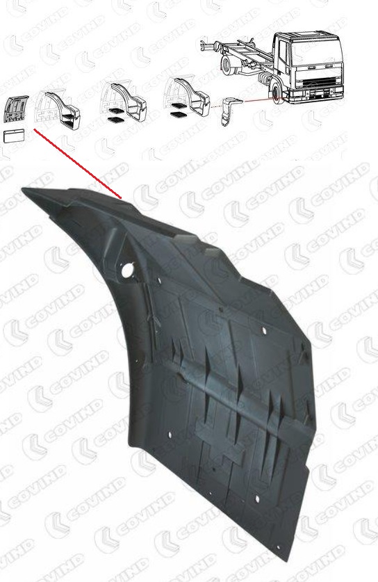 Blatník kabiny zadní P IVECO E.Cargo