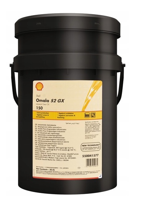Olej převodový SHELL OMALA S2 GX 150, 20 l