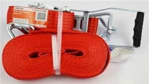 Pás upínací  5t/50mm/10m ERGO ráčna, červený