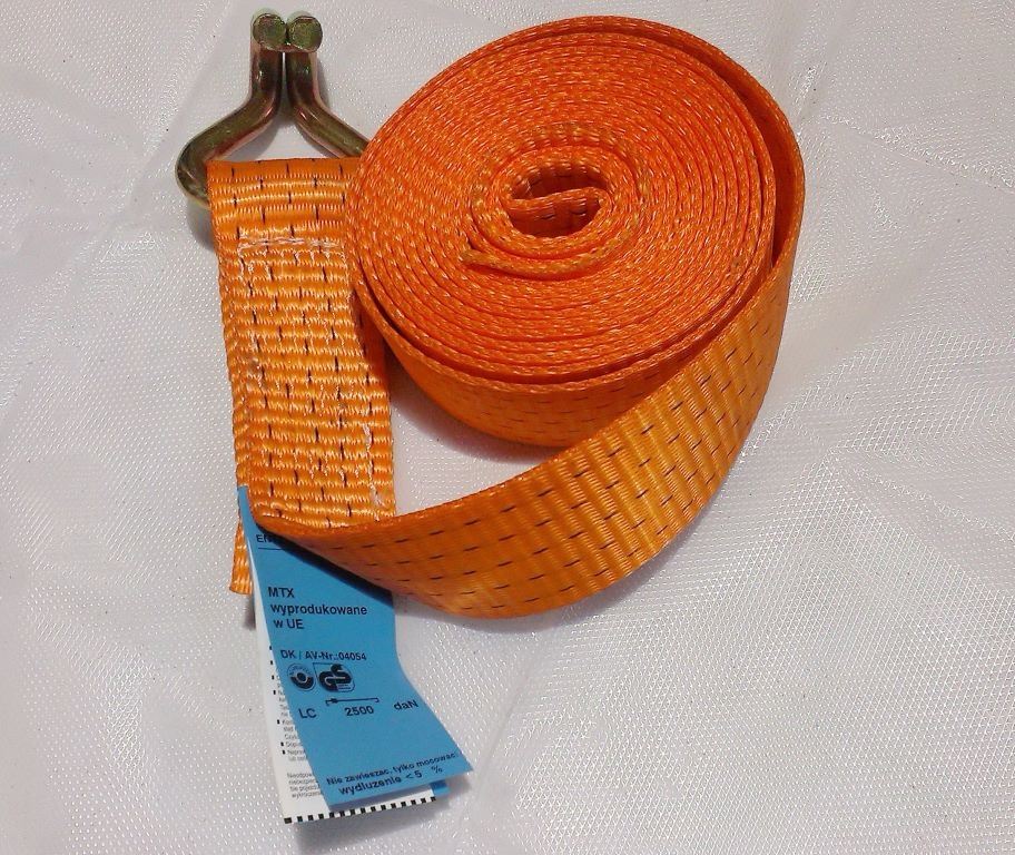 Pás upínací  5t/50mm/ 4m volné konce, oranžový