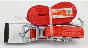 Pás upínací  5t/50mm/ 8m ERGO ráčna, červený