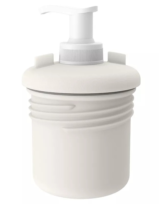 Dávkovač mýdla 250ml bílý - do nádrže na vodu LOKHEN