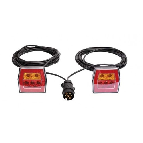 Svítilna zadní - sada 12V/24V LED kabel 7m , 7-pin, magnetické