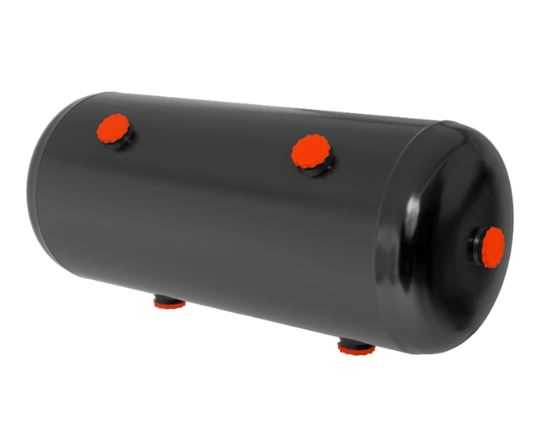 Vzduchojem 15 l + 9 l / 1+1+2+2 vývody MAN