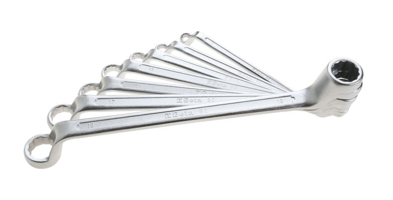 Klíč očkový oboustranný - lomený, sada 7 ks