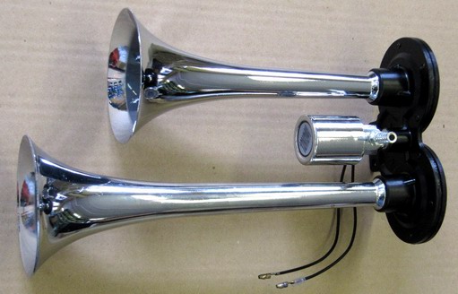 Houkačka vzduchová 12V/24V fanfára 2 tóny