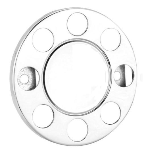 Kryt matic kola 8 děr/19,5", nerez, volný střed