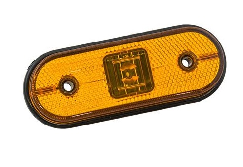 Svítilna poziční UNIPOINT 24V LED s odrazkou, žlutá, kabel 0,5m