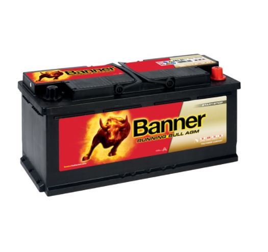 Autobaterie BANNER 105Ah/950A Running Bull AGM Start-Stop s rekuperací /394x175x190/