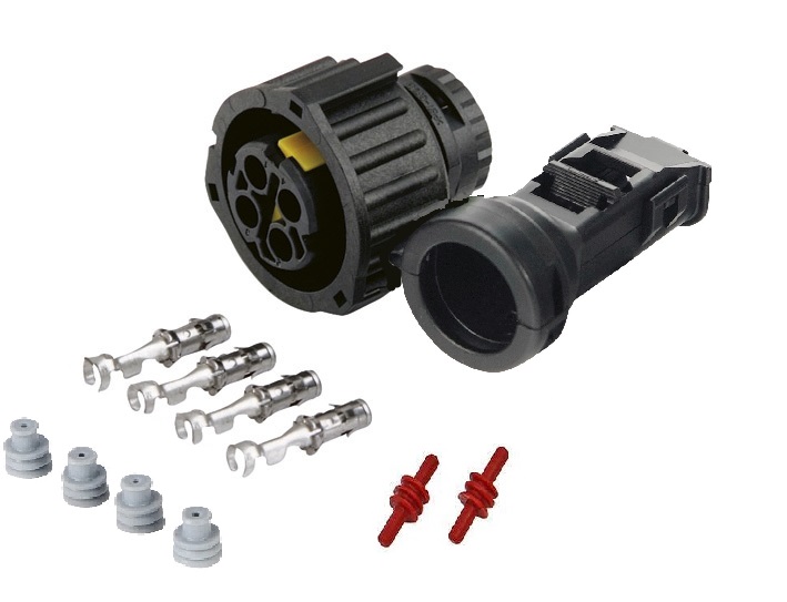 Sada opravárenská 4 pól. zástrčky+svorka 180° MERCEDES Actros,MP2/MP3/MP4, Arocs, Atego