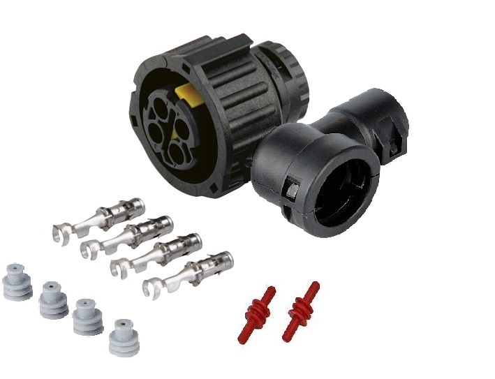 Sada opravárenská 4pin zástrčky NW 8.5 90° MERCEDES Actros MP2/3/4, Arocs, Atego