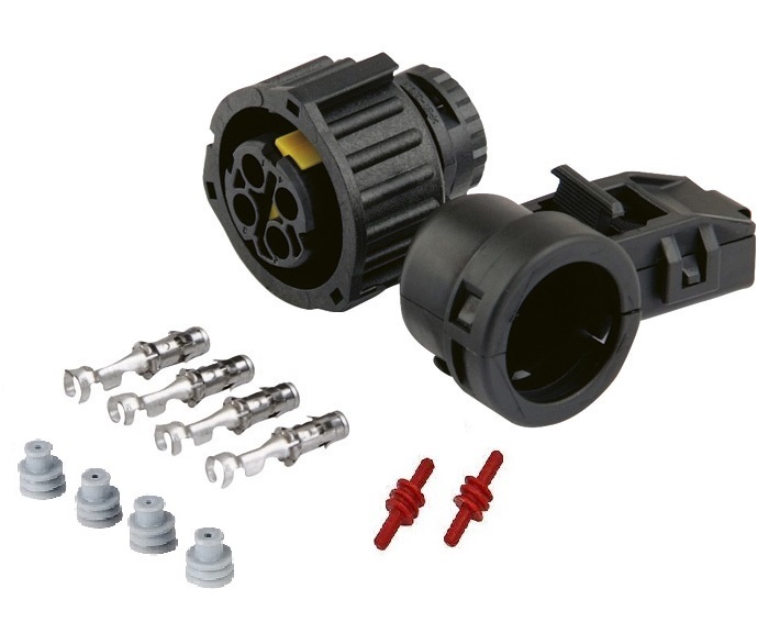 Sada opravárenská 4 pól. zástrčky+svorka 90°  MERCEDES Atego, Econic, Sprinter, VW Crafter