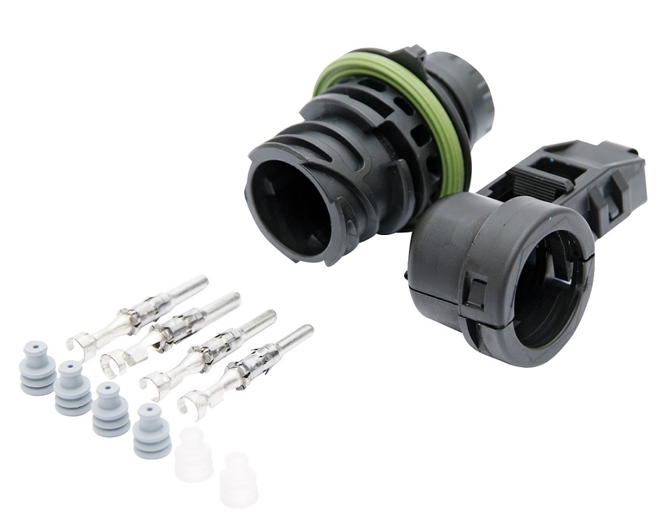 Sada opravárenská 4 pól. zásuvky AMP 2.5 se svorkou 90° univerzální