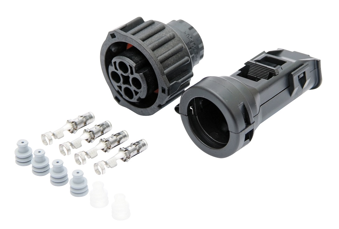 Sada opravárenská 4pin se svorkou 180° D 5-12mm DAF, RVI, SCANIA, VOLVO