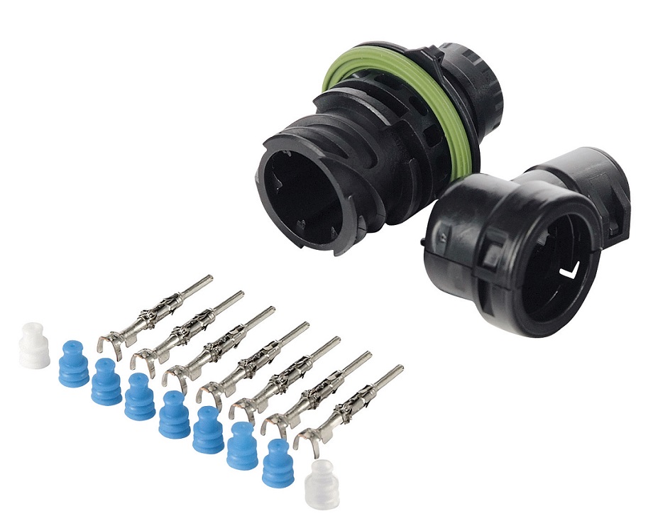 Sada opravárenská 7 pól. zásuvky NW10 90° RVI Midlum, Premium TR/PR, Kerax, Magnum, VOLVO