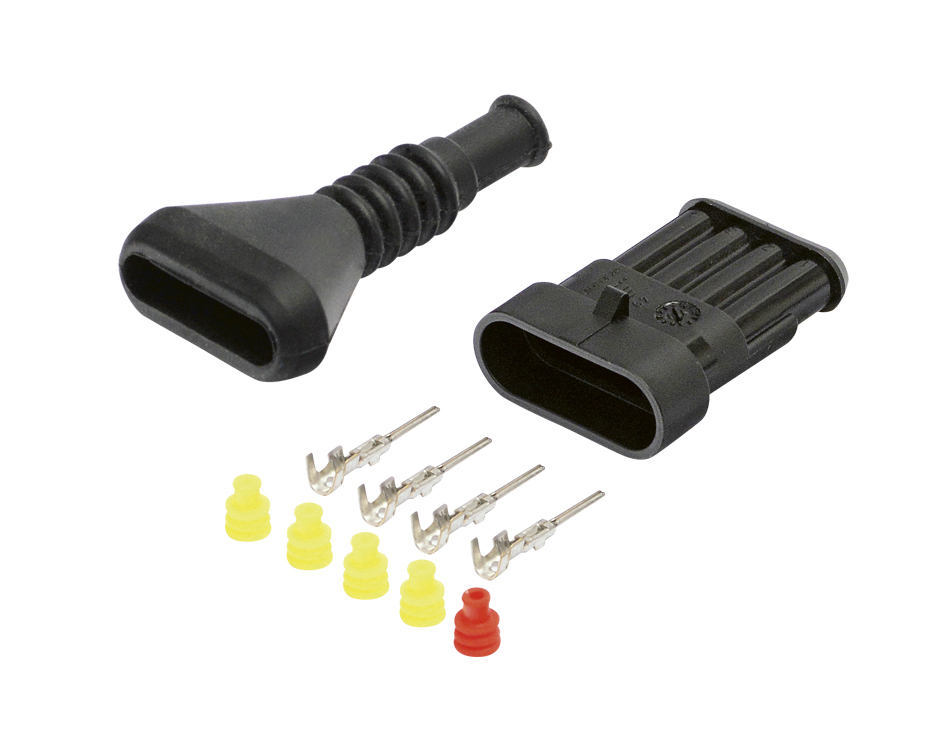 Sada opravárenská 4 pól. zásuvky Super Seal + manžeta IVECO E.Trakker, univerzální