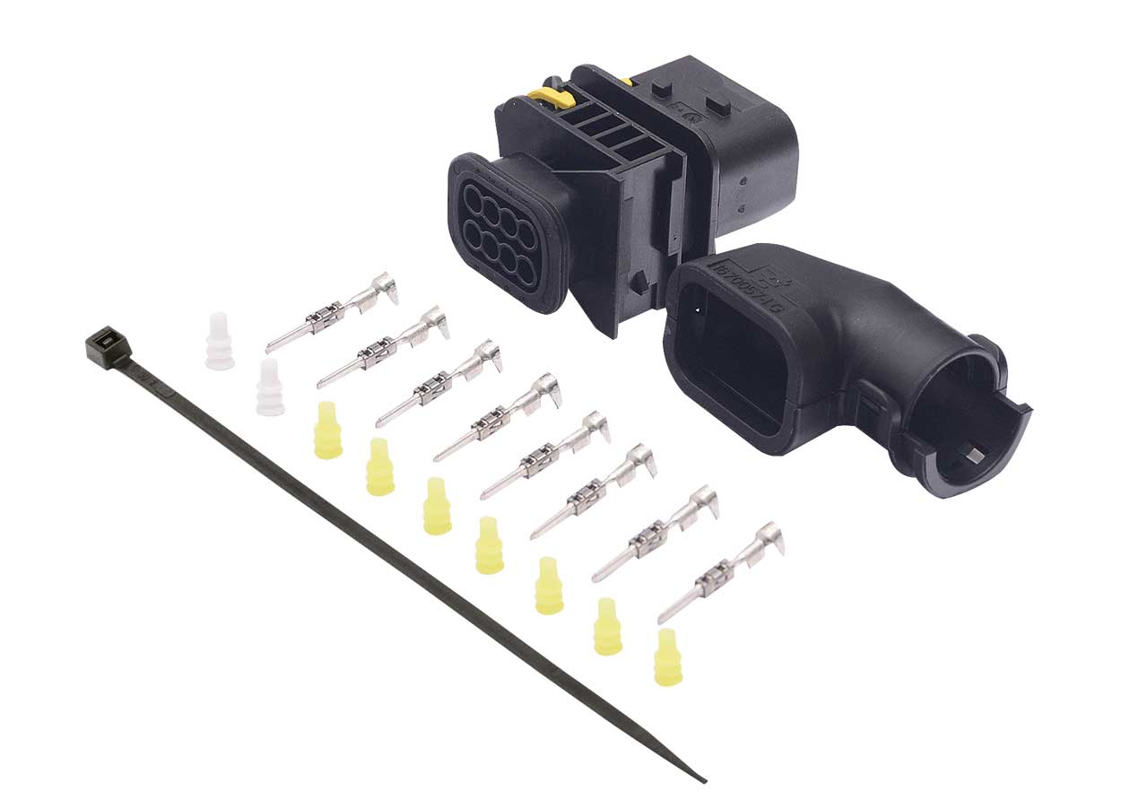 Sada opravárenská 8 pól. zásuvky MCP 1.5K 90° MERCEDES Actros,Antos,Arocs, DAF LF/CF/XF, T