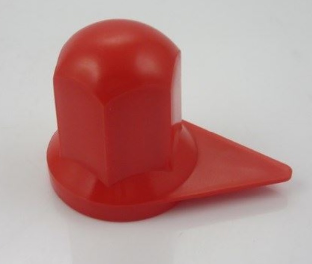 Kryt matice kola 32mm s indikátorem uvolnění - červený plast