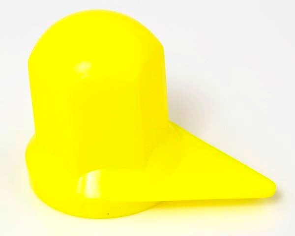 Kryt matice kola 33mm s indikátorem uvolnění -žlutý