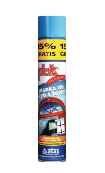 Pěna aktivní na čištění oken, zrcadel, porcelánu a mastnoty PLAK, 500ml
